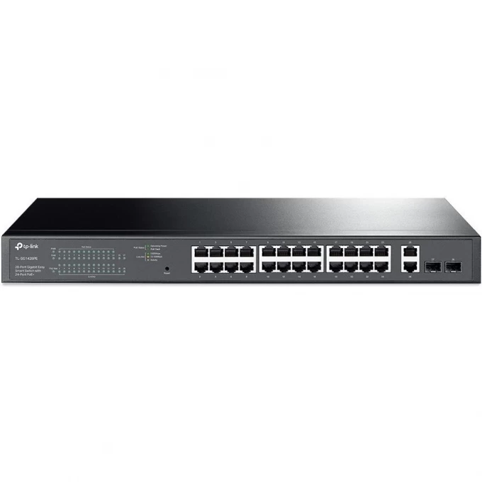 Коммутатор TP-LINK 28-портовый гигабитный с 24 портами PoE+ TL-SG1428PE Коммутатор TP-LINK 28-портовый гигабитный с 24 портами PoE+ TL-SG1428PE
