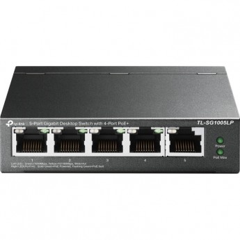 Коммутатор TP-LINK TL-SG1005LP 5-портовый с 4 портами PoE+