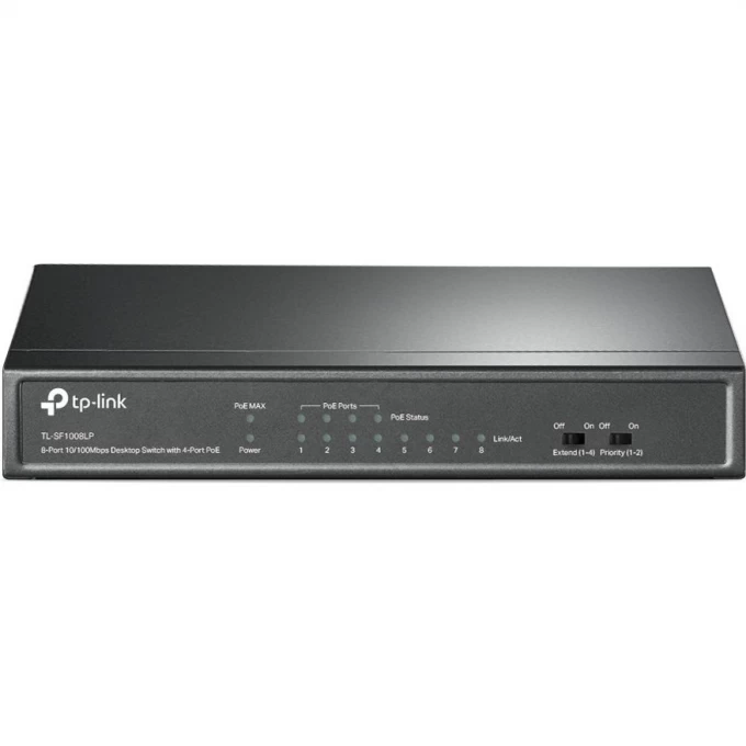 Коммутатор TP-LINK 8-портовый 10/100 Мбит/с TL-SF1008LP Коммутатор TP-LINK 8-портовый 10/100 Мбит/с TL-SF1008LP