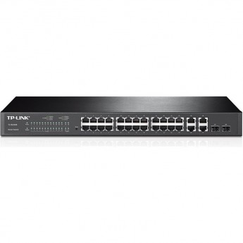 Коммутатор TP-LINK TL-SL2428 на 24 порта 10/100 Мбит/с и 4 гигабитных порта