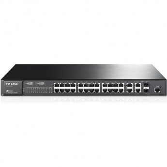 Коммутатор TP-LINK TL-SL3428 на 24 порта 10/100 Мбит/с и 4 гигабитных порта