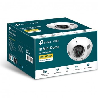 Компактная купольная IP‑камера 3 Мп с ИК‑подсветкой TP-LINK VIGI C230I Mini(2.8mm)