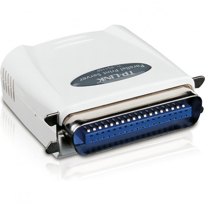Принт-сервер TP-LINK с 1 параллельным портом и 1 портом Fast Ethernet TL-PS110P