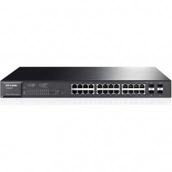 Smart-коммутатор TP-LINK TL-SG2424P с 24 гигабитными портами и 4 комбинированными разъемами SFP